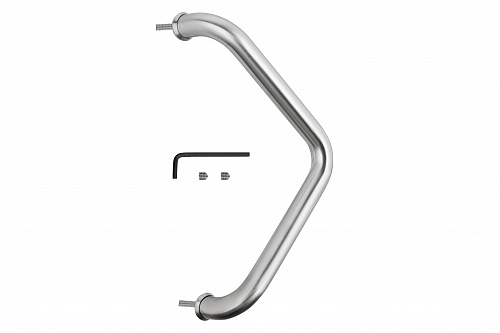 Дверная ручка-скоба PH-2203/25/300/INOX/M8*140