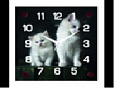 2525-011 (10) Часы настенные "Котята" "21 Век"