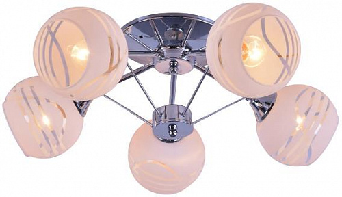 AU3515/5 CR Светильник потолочный E27 5*60W Хром
