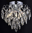 30025/6 CH+WT GLASS Светильник 6*Е14*60W+18W LED ПДУ