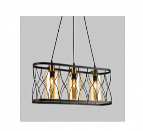 AU41312/3 bk Подвес  E27*3*60W  чёрный