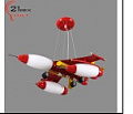 060/3 (1) Светильник бытовой потолочный со светодиодной подсветкой (220V 40W E14)