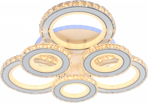 AU61403/3+3 WH+CR (RGB) Светильник LED 240W+8W 3000-6000K DIMMER ПДУ