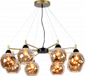AU81401/8 GOLD+BK Люстра, золото+черный, Е27 8х60W