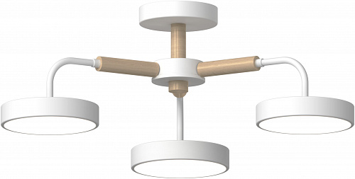 60492/3 GR+WOOD Светильник LED 54W 3000-6000K БЕЗ ПДУ