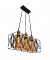 AU41841/3 BK Подвес, 3*E27*60W, Черный 50*20*24