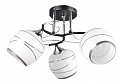 AU31030A/3 CR+BK Светильник потолочный E27 3*60W Черный/Хром