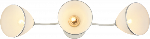 AU11610/3 WH+CR Люстра, 620*135*260, белый+хром, Е27 3х60W