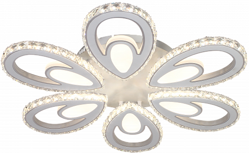 AU61212/6 WH+CR Светильник LED Белый+ Хром 204W 3000-6000K DIMMER ПДУ Ø650*90