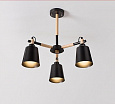 AU81351/3 BKЛюстра потолочная, серия LOFT, E14*3*40W чёрный