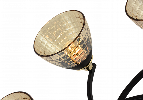 AU11231/5 BK+FGD Светильник потолочный E27 5*60W Черный + золото