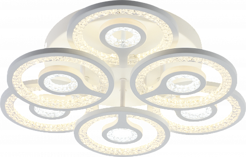 AU61619/3+3 WH Светильник LED Белый 168W 3000-6000K DIMMER ПДУ Ø515*120