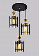 AU41812/3 BK Подвес, 3*E27*60W, Черный 48*19*25