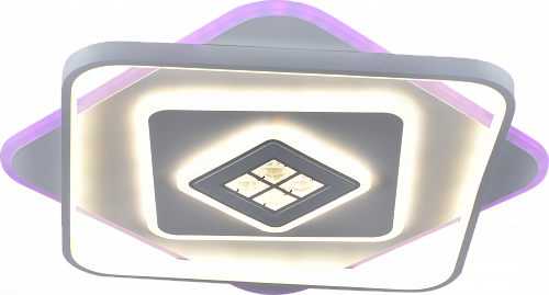 AU61052/530 RGB WH Люстра LED 116W+14W/3000-6000K DIMMER ПДУ