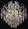 30025/9 CH+WT GLASS Светильник 9*Е14*60W+27W LED ПДУ