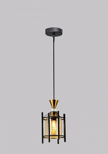 AU41812/1 BK Подвес, 1*E27*60W, Черный 85*33*34