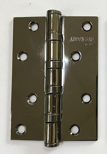 Петля дверная с четырьмя подшипниками ADDEN BAU. 100X70X2.5 4BB BLACK NICKEL (цвет Чёрный никель))