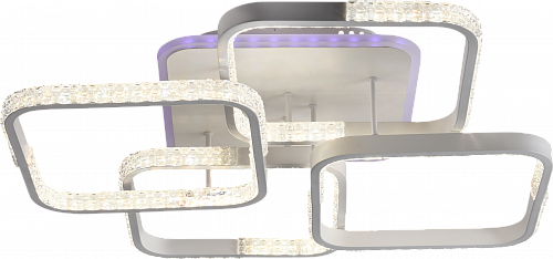AU61020/4 RGB WH Люстра LED120W+8W 3000-6000K DIMMER ПДУ