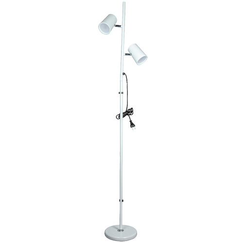 ULM-T600 2х6W/4500K/DIM WHITE Торшер напольный светодиодный, 2х6W. Сенсорный выключатель. Диммер. Бе
