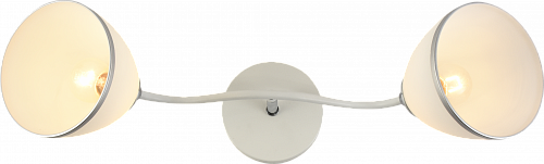 AU11610/2 WH+CR Люстра, 540*135*250, белый+хром, Е27 2х60W