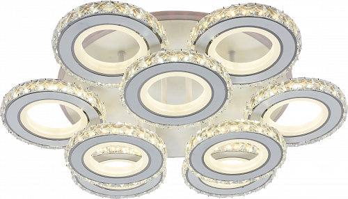 AU61402/6+3 WH+CR (RGB) Светильник 565*130, LED 288W+12W 3000-6000K DIMMER ПДУ