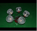 79721/5CH+RD (4) Светильник бытовой потолочный (220V 15W E27)